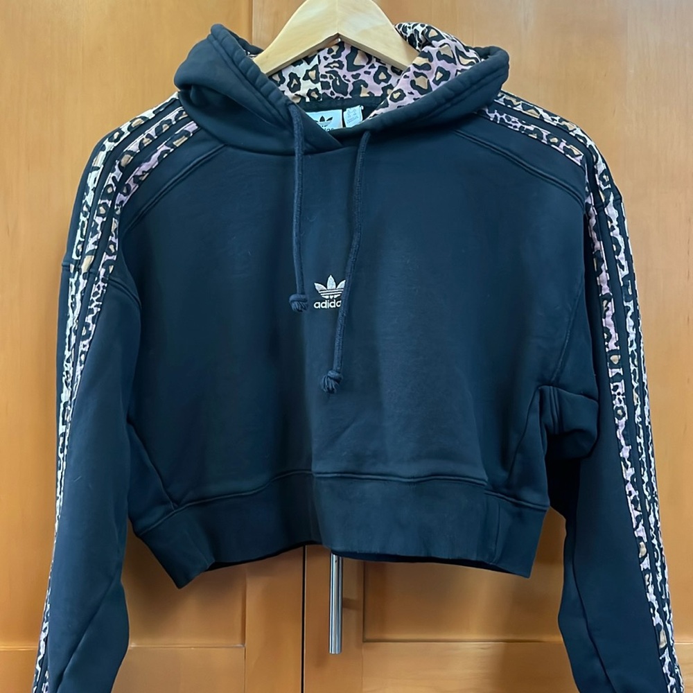 Rare Adidas cropped hoodie